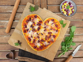 💖 Pizza cœur tex-mex 💖