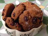 Ginger cookies cranberry et noix (vegan)