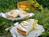 Dessert printanier : la tarte au citron et sa gigantesque meringue (lemon curd inside)