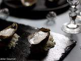 Huîtres et leur écume de vanille d’après Alexandre Gauthier (entrée, apéritif, saint-valentin)