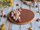 Tarte au chocolat et caramel, un super dessert de Pâques