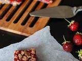 Barres-crumble crues aux fruits rouges // Raw berries crumble bars