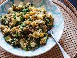 Salade de quinoa, courgette, oeuf dur et persil // Simple quinoa, zucchini, parsley and egg salad
