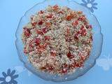Taboulé de quinoa germé (cru, vegan, sans gluten)
