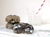 Cookies sans oeufs sans beurre (v) au sésame noir ou  scarabee-cookies 