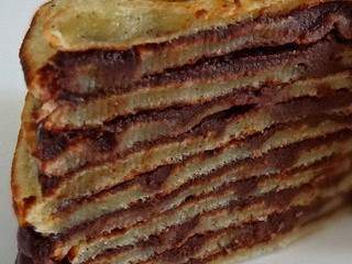 Gâteau de crêpes chocolat-lait de coco sans lactose ni gluten