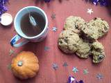 Calendrier de l'avent #3 Cookies Moelleux Courge,chocolat et cranberries {Vegan}