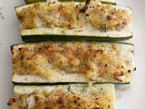 Courgettes farcies au boulgour et au citron confit