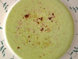 Gaspacho de courgettes au curry vert de Guy Savoy