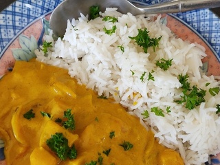 Mijoté de légumes curry-cacahuètes