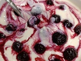 Overnight porridge citron myrtilles
