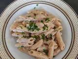 Pâtes sauce crémeuse miso-citron