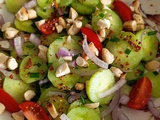 Salade de concombre et noix de cajou