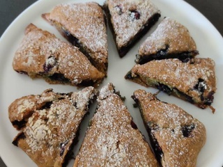 Scones aux myrtilles