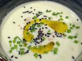 Velouté glacé de concombre au lait de coco