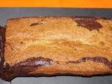 Cake marbré chocolat /noisettes