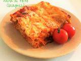 Pasta al forno (lasagnes) petits légumes & pst