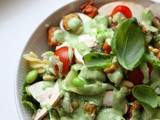 Salade de légumes - sauce pesto [vegan]