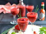 Cocktail de poivrons, framboises et sauce tabasco® rouge { Sans alcool }