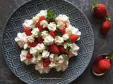 Pavlova aux fraises recette facile au companion thermomix ou sans robot