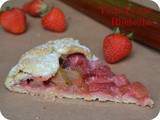 Tarte fraise rhubarbe sans moule