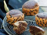 Muffins marbrés banane et chocolat sans gluten pour Halloween (vegan)