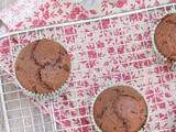 Muffins ou cake sans gluten au chocolat, sirop d’érable, huile d’olive et gros sel (vegan)
