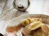 Pancakes moelleux à la banane (vegan, sans gluten)