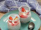 Pudding de chia aux fraises (vegan, sans gluten)
