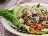 Salade aux lentilles, quinoa et crudités (vegan)