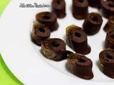 Bonbons de cuir de kiwi au chocolat noir {vegan}