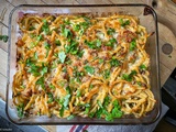 Leftovers – Reste de spaghetti au gratin / Baked Pasta