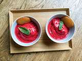 Lutsubo dessert express – Sorbet « minute » à la framboise