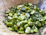 Pleine saison – Salade de fèves à la menthe