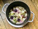 Purple rice – Pilaf aux carottes et choux raves et tomates séchées