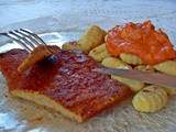 Escalope au paprika et gnocchis sauce au Cheddar (Vegan)