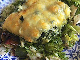 Gratin de ravioles aux épinards et au comté