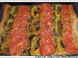 Tarte fine pesto et tomates