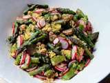 Salade de quinoa aux asperges et aux radis