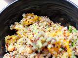 Salade de quinoa aux pois chiches et aux oranges : un plat unique rafraîchissant sans œufs, sans lait, sans gluten