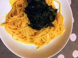 Spaghetti et sauce au potimarron