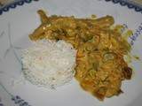 Curry de pst aux légumes