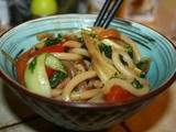Légumes sautés aux nouilles udon