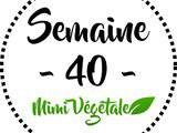 Menu Mimi Végétale – Semaine 40