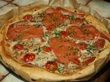 Pizza au saumon végétal