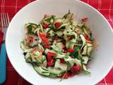 Salade de courgettes pimentée