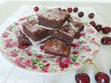 Brownies au chocolat noir et aux cerises (Cherries and dark chocolate brownies)
