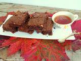 Brownies au chocolat, potiron, noix et noisettes (Chocolate Brownies, Pumpkin, Walnut and Hazelnuts)