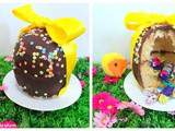 Cake surprise (pinata cake) Oeuf de Pâques ( Easter Egg pinata cake)