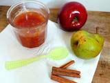 Confiture pommes - poires - cannelle (Apple, pear and cinnamon jam)